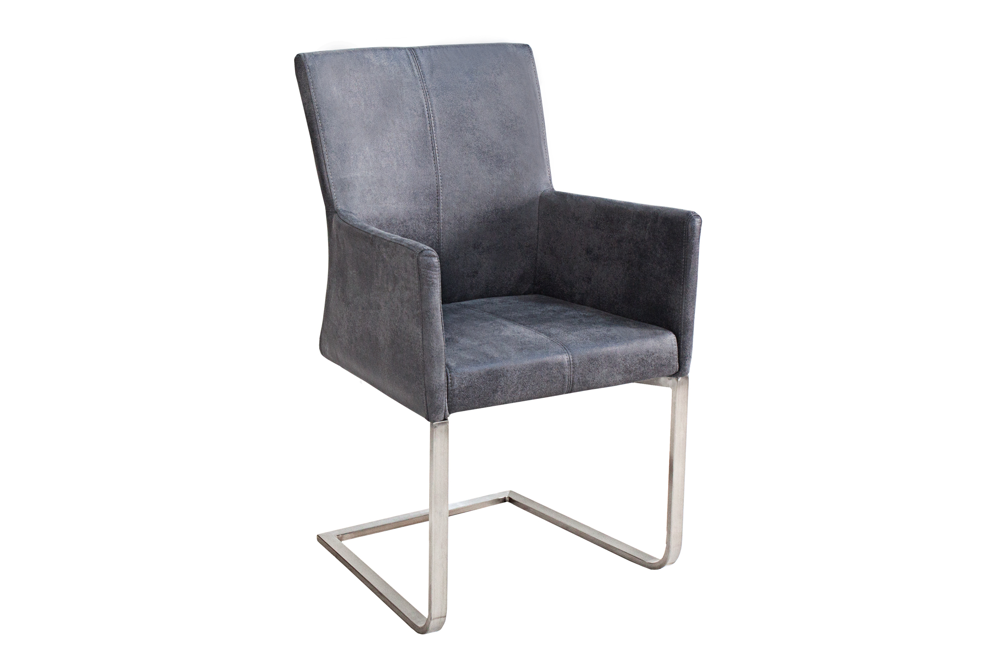luxe stoel vintage grijs